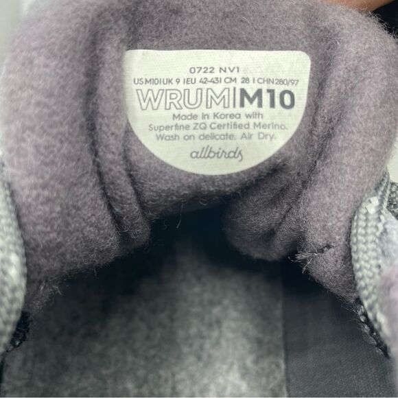 Allbirds WRUM wool Runner-up Mizzles - Men’s size 10 - Picture 9 of 9